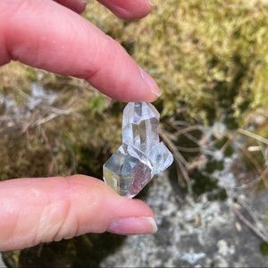 NY Herkimer Diamond Quartz Crystal Cluster